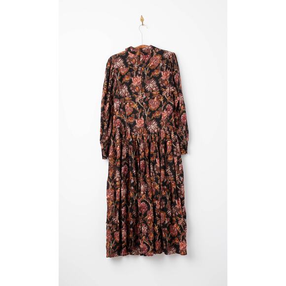 Ulla Johnson Celia Pleated Paisley-print Midi Dress Size 12 - Picture 5 of 11
